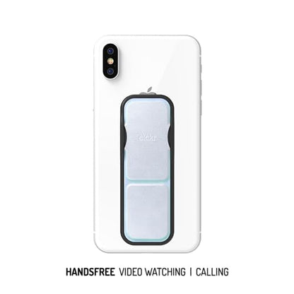 CLCKR Cell Phone Grip and Expanding Stand, Universal Phone Grip Holder for iPhone 15 Pro, Pro Max, Plus, 14 & 13 Models, Samsung Phones, Tablets and More, Holographic