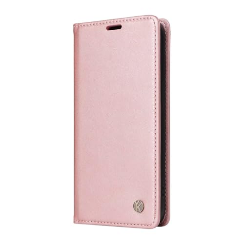 Compatible with Samsung Galaxy A16 Wallet Case PU Leather Flip Folio Case with Card Holder Magnetic Closure Shockproof Protective Phone Cover Rose Gold - color: Rose Gold, size: Samsung A16
