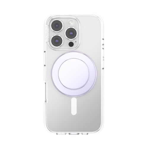 PopSockets Phone Grip for MagSafe, Magnetic Holder- Iridescent White - color: Iridescent White, style: MagSafe