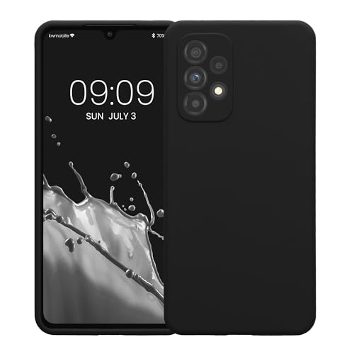 kwmobile Case Compatible with Samsung Galaxy A53 5G Case - Slim TPU Silicone Phone Cover - Soft Touch Finish - Black - color: black, size: Galaxy A53 5G