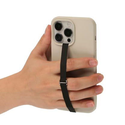 C-Shaped Clip Finger Phone Grip, Silicone Mobile Phone Strap for Phone Case with Clip as Phone Loop Holder