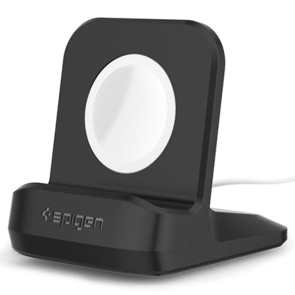 Spigen for Apple Watch Charger Stand, Durable TPU with Non-Slip Base - color: Black, size: Classic