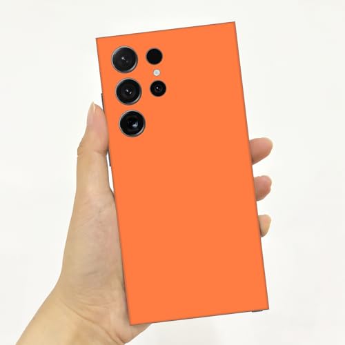 2 Pack Skin Wraps Compatible with Samsung Galaxy S24 Ultra (Orange) - color: Orange