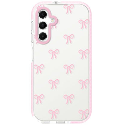 Dumkery Girly Phone Case Compatible with Samsung Galaxy A16 5G, Cute Bow Aesthetic Pattern Print, Soft Clear TPU Shockproof Bumper Cases Cover for Girls Women - size: Samsung Galaxy A16