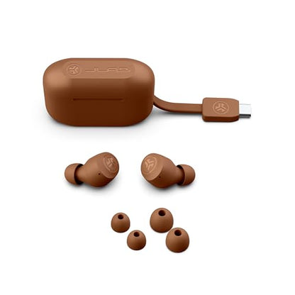 JLab Go Air Pop+ Earbuds, Dual Connect, EQ3 Sound, Tones 1615 - color: C-1615 C, style: Nude