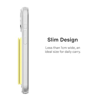 VELVET CAVIAR compatible with MagSafe Wallet 2.0 | Magnetic Card Holder Wallet for iPhone 17/16/15/14/13/12 or Phone Cases compatible with MagSafe | Butter Yellow - color: Buttery Yellow