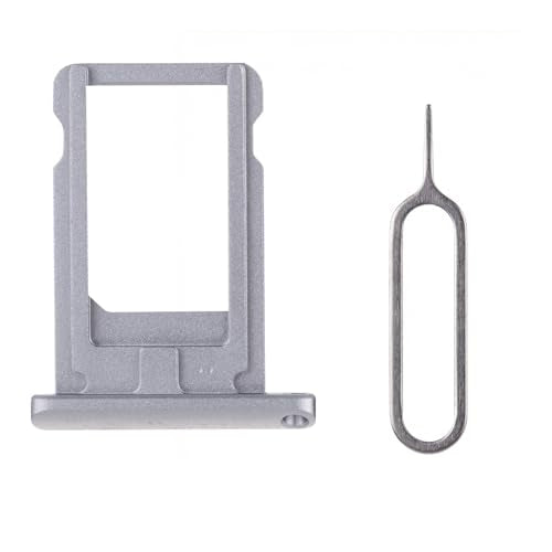 for iPad 2019 2020 10.2 inch SIM Card Tray Holder Slot Replacement for iPad 7th 8th Gen Fit for Model: A2200 A2198 A2428 A2429 A2430 (Space Gray) - color: Space Grey