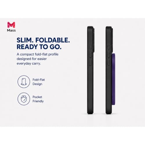 Mass Planet MagSafe Phone Grip, Slim Foldable Holder - Purple - color: Purple