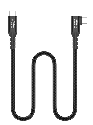 USB 3.2Gen 2x2 Angle USBC to C for MacBook, iPhone 17,iPad, SSD, Dock,1.0ft - color: 20G, size: 1FT-Angled