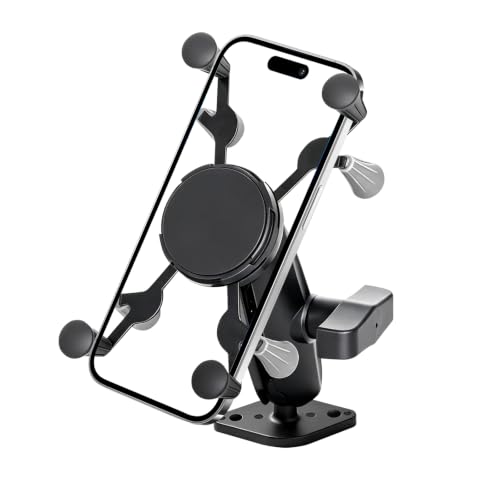 Strg Phone Mount with 2 Holes Drill-Down Diamond Base and Aluminum Arm - size: Aluminum Alloy Diamond Base