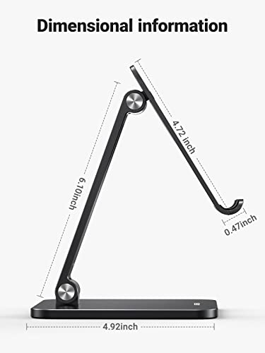 UGREEN Tablet Stand Compatible for iPad Desk Stand Holder Adjustable Aluminum Thicker Base Compatible with iPad Pro Air Mini 13 12.9 11 Inch Home Office Desk Accessories Black - color: Black