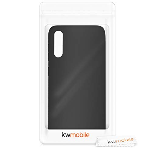 kwmobile Case Compatible with Samsung Galaxy A30s Case - Soft Slim Protective TPU Silicone Cover - Black Matte - color: black matte