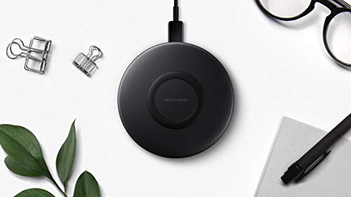 Samsung Qi 7.5W Fast Charge Wireless Charger Pad Slim with Wall Charger (US Version) (EP-P1100TBEGUS)