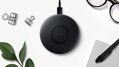 Samsung Qi 7.5W Fast Charge Wireless Charger Pad Slim with Wall Charger (US Version) (EP-P1100TBEGUS)
