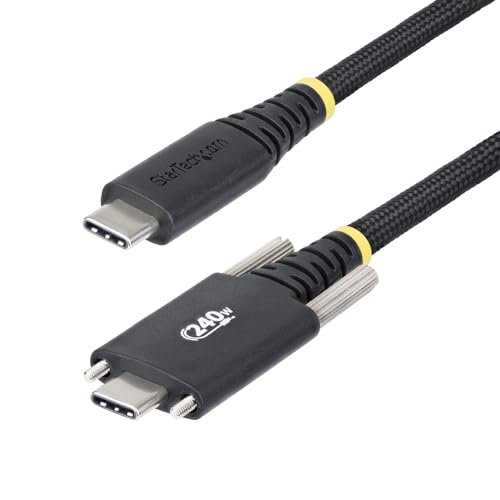 StarTech 10ft/3m USB-C to USB-C Screw Locking Cable (S2CEPR3M-USBSL-CABLE) - size: 10 ft