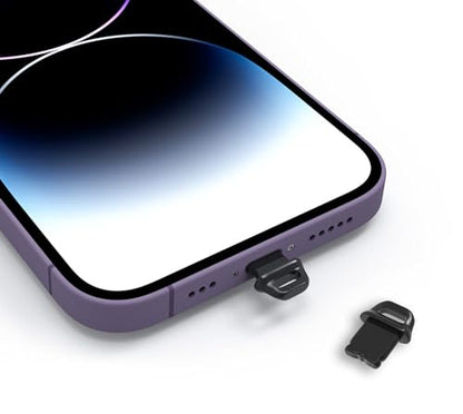 20 Pcs iPhone Dust Plugs, Lightning Charging Port Cover for iPhone 14 Pro Max/ 13 12 11, iPad AirPods, Charger Port Plug Cleaner Protector with 2 Cleaning Brushes - size: Lightning Port