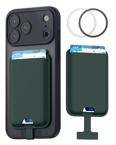 FlyReal for MagSafe Wallet, with Anti-Loss Lanyard, Alpine Green - color: Alpine Green