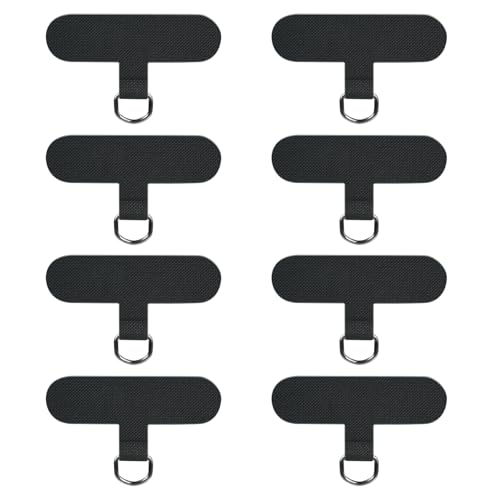 Phone Tether Tab, 8 Pack Adhesive-Free Phone Lanyard Tab with Loop