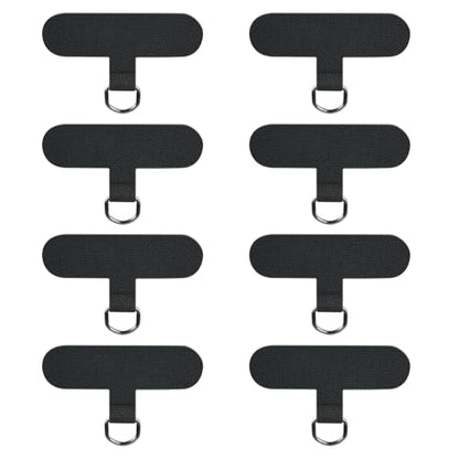 Phone Tether Tab, 8 Pack Adhesive-Free Phone Lanyard Tab with Loop