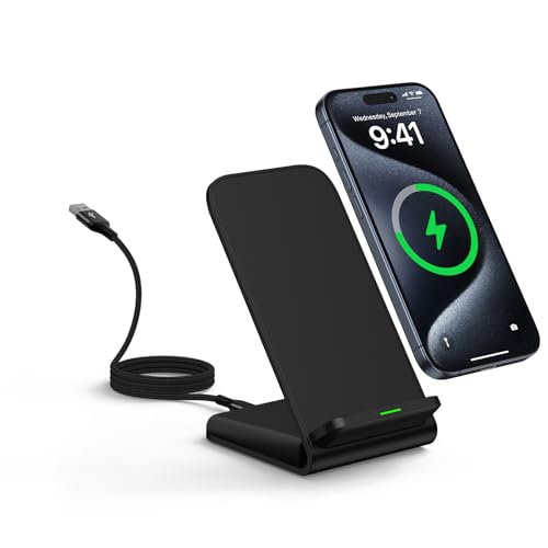 Google Pixel 9 Wireless Charger Stand Fast Charging for Pixel 11 10 Pro XL - color: Pure Black