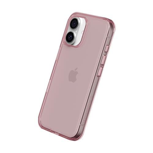 RhinoShield Clear Phone Case for iPhone 17 | Anti-Yellowing, Transparent, High Clarity, Shockproof, Military Grade Drop Protection - color: Gleam Rosé, size: iPhone 17