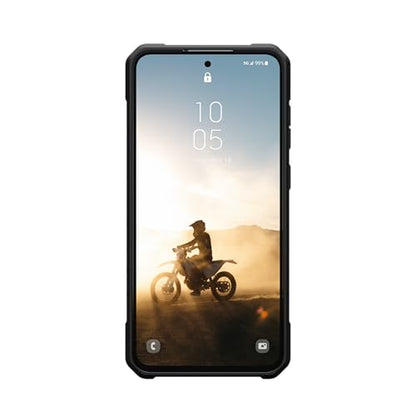 URBAN ARMOR GEAR UAG Designed for Samsung Galaxy S25 FE Case Pathfinder Clear - Magnetic Charging Compatible Rugged Military Grade MIL-STD Protective Cover, Ash/Black - color: Pathfinder Clear - Ash/Black