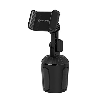Scosche UHCUP2M-SP1 Universal Cup Phone Holder Mount with Adjustable Arms and Adjustable Base, Expands to Fit Cupholder, 360 Degree View Rotation - style: Cup Holder