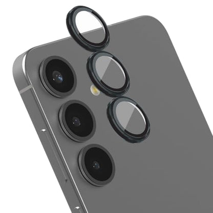 ZAGG Glass Elite Anti-Reflective Samsung Galaxy S25+ Camera Lens Protector – Anti-Glare Technology, Maximum Impact & Scratch Resistance, Smudge-Free Surface, Recycled Materials - color: Black, size: Samsung Galaxy S25 Plus
