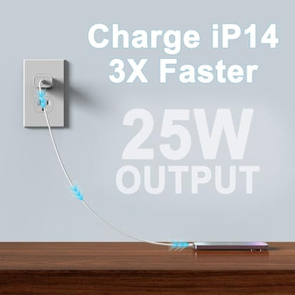 3 Pack USB C Charger Block, Phone 17 16 Chargers Block 20W PD Power Adapter - size: 3 Pieces