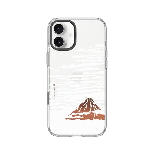RhinoShield Clear Phone Case for iPhone 16 Plus | Anti-Yellowing, Transparent, High Clarity, Shockproof, Military Grade Drop Protection - color: Inside The Clouds, size: iPhone 16 Plus - Camera Button