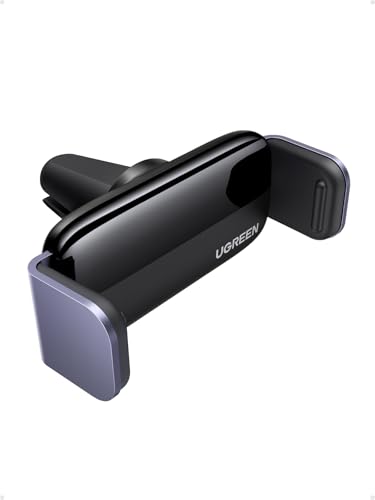 UGREEN Car Vent Phone Mount Air Vent Clip Phone Holder Car Mount Mini Size Compatible with iPhone 17 16 15 14 13 12 Pro Max Mini Plus, iPhone 11 SE XS XR 8 7 6 6S Smartphone