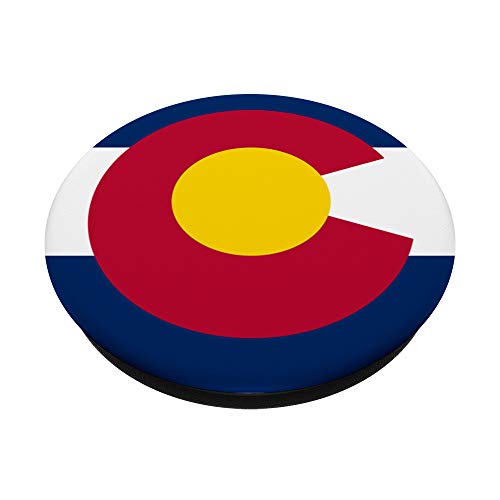 Colorful Colorado Flag PopSockets Grip and Stand for Phones and Tablets