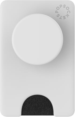 PopSockets Adhesive Phone Wallet with Grip- White - color: White Black, style: Adhesive