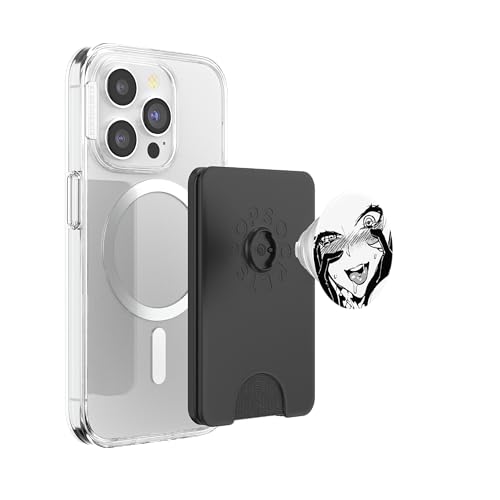 Cute Ecchi Hentai Girl Ahegao Waifu Pop Socket PopSockets PopWallet for MagSafe - style: Magnetic PopWallet