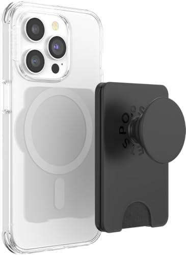 PopSockets Phone Wallet for MagSafe with Grip- Black - color: Black, style: MagSafe