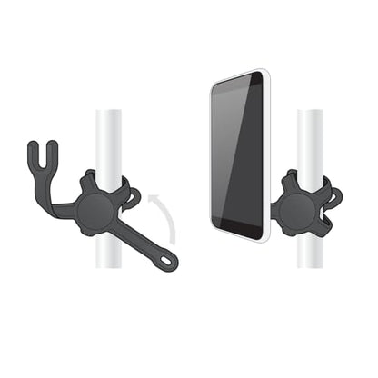PopSockets Flexible Phone Mount & Stand- Black - color: Black