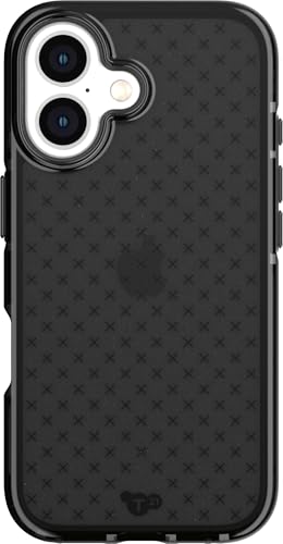 Tech21 EvoCheck for iPhone 16 - Impact Protection Case - in Smokey - color: Charcoal, size: iPhone 16