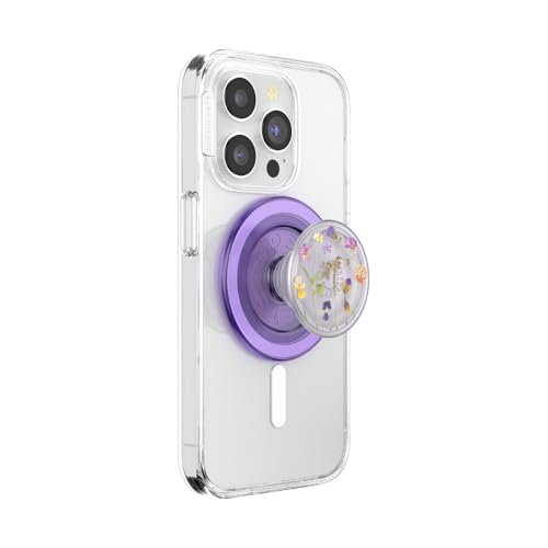 PopSockets Phone Grip for MagSafe, Magnetic Holder- Purple Fields - color: Plant Purple Fields, style: MagSafe