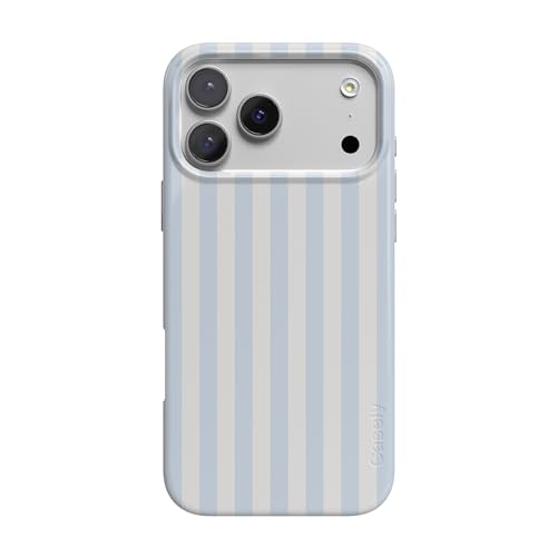 Casely iPhone 17 Pro Max Case | Sunday Best | Blue Stripes | Compatible with MagSafe | Classic Ultra Slim Design - color: Sunday Best | Blue Stripes, size: Iphone 17 Pro Max
