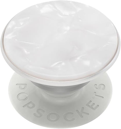 PopSockets Adhesive Phone Grip, Holder- Pearl White - color: Pearl White, style: Adhesive
