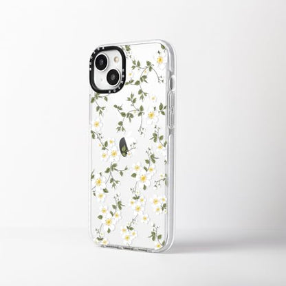Cute Phone Case Compatible with iPhone 14 Plus, Vine Flowers iPhone 15 Plus Case, Aesthetic Floral Pattern Soft TPU Heavy Duty Protection Bumper Cover for Girls Women - size: iPhone 14 Plus/15 Plus