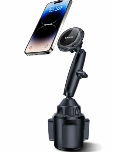 EXELIQ Magnetic Cup Holder Phone Cradle for Magsafe, Flexible Tri-Pivot Arm - size: N54