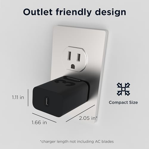 Motorola TurboPower 30 Charger with 1m USB-C to USB-C Cable - size: 30W