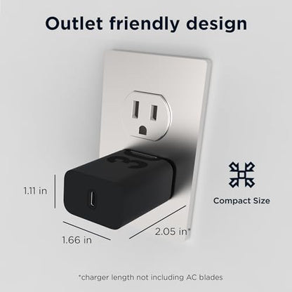 Motorola TurboPower 30 Charger with 1m USB-C to USB-C Cable - size: 30W