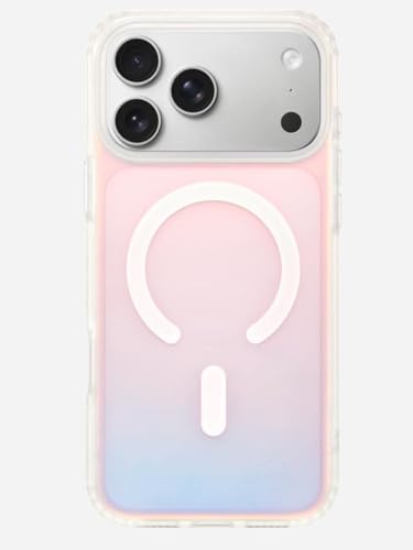 Magnetic for iPhone 17 Pro Max Case [Compatible with MagSafe] Cute Clear Phone Cover for Women Girl and Men, Glitter Sparkly Back, Dynamic Color-Shift Iridescent Design, Rainbow - color: Rainbow, size: 17 Pro Max