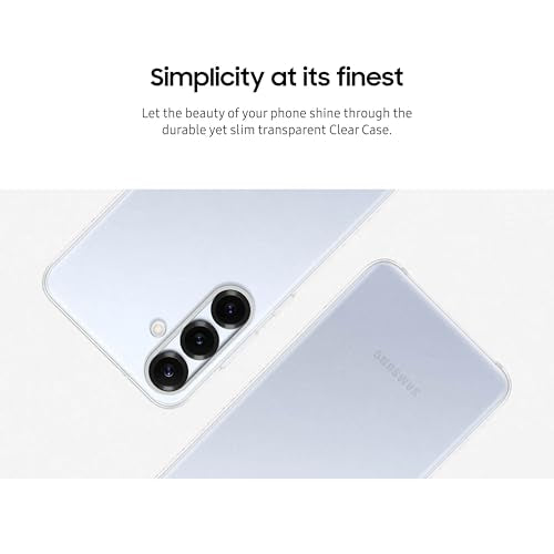 Samsung Galaxy S25+ Clear Phone Case, Transparent Protective Cover, Sleek and Smooth Design, Durable, US Version, EF-QS936CTEGUS - color: Clear, style: Galaxy S25+