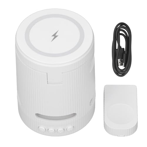 4 in 1 Magnetic Wireless Charging Station, with RGB Light Fast Efficient Charger for Phone Watch Earbuds