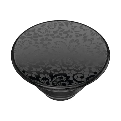 PopSockets Adhesive Phone Grip, Holder, Phone Stand, Black - Lace Noir - color: Lace Noir, style: Adhesive
