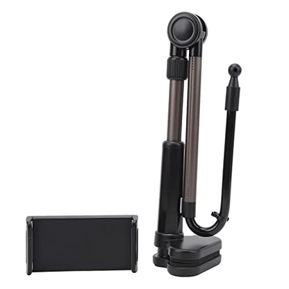 GOTOTOP Tablet Clamp Holder Aluminum Alloy Desk Mount Tablet Holder 360 Rotation 180 Tilt Fits 2.36 to 7.48 in Devices Up to 11 in for Desk Bedside Table Reading Video Calls