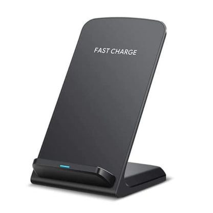 15W Fast Wireless Charging Stand | Qi Certified Charger Dock Station | Compatible with iPhone 14/13/12, 11/11 Pro Max/X/8, Samsung Galaxy S22 S21/S20/S10 Note 20/10 Qi-Enabled Phone
